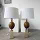 Pair of Philippe Barbier table lamps from the 70s