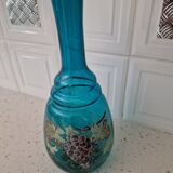 Antique enamelled decanter