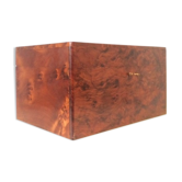 Coffret à bijoux en loupe de thuya années 1970