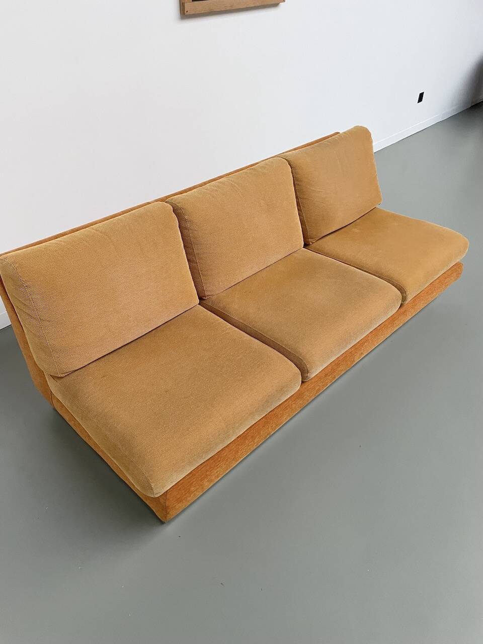 Jacques Charpentier 3-seater stainless steel sofa