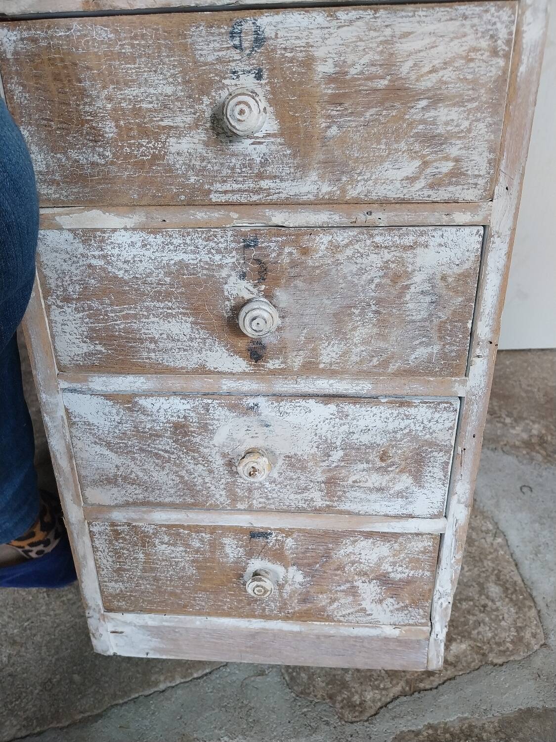 Wooden furniture with drawers