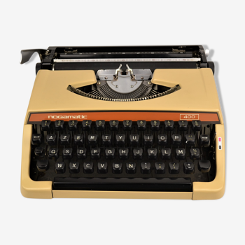 Brother Nogamatic400 Orange Typewriter - Vintage 70s - NEUF Ribbon