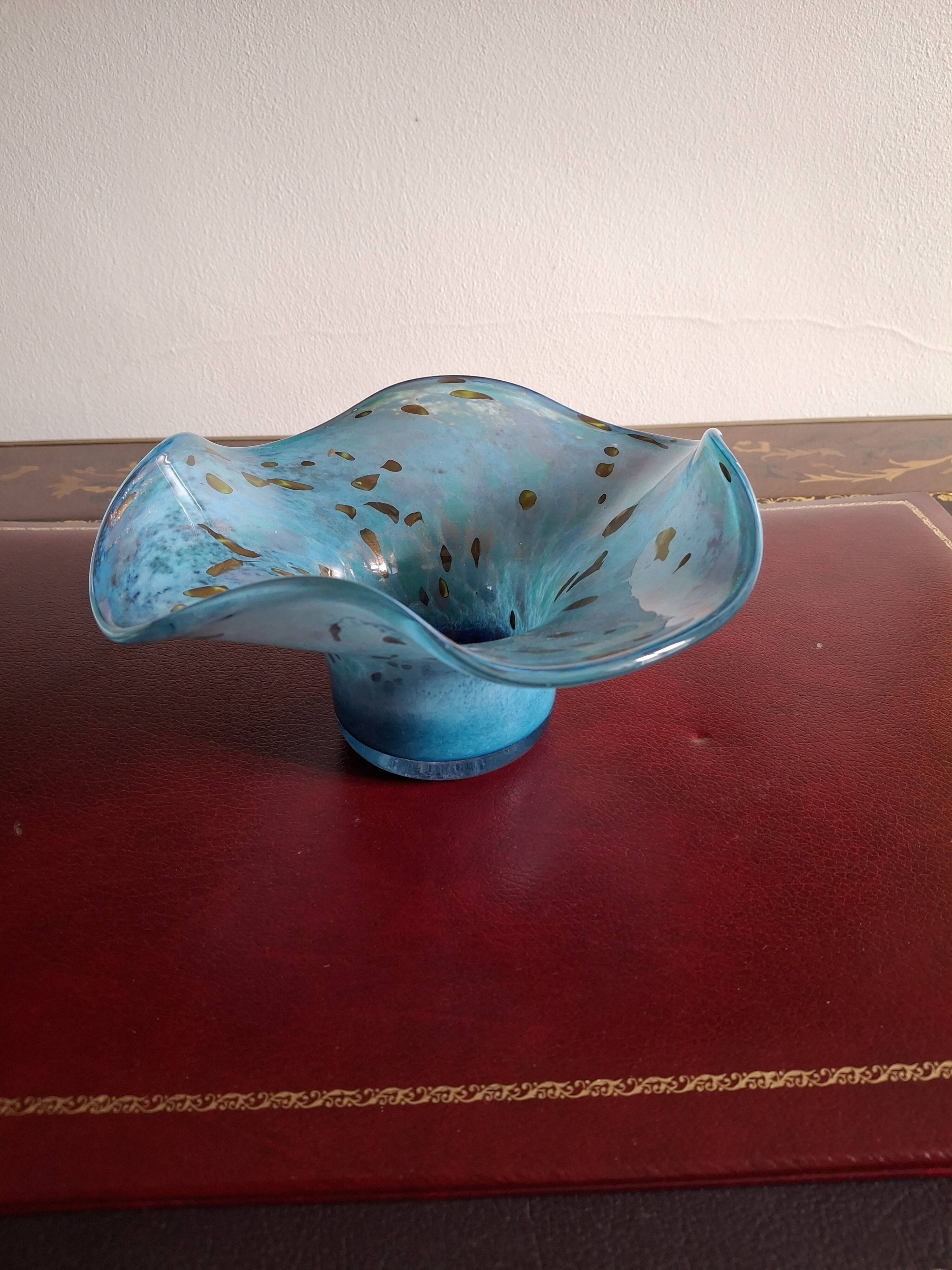 Rare large Jean-Michel Operto glass bowl, signed, 23 cm