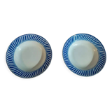 Hollow plates Digoin Jacquot flowers