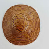 Colonial hat in rattan canning 70s
