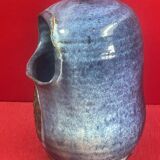 Salt box, Guérande ceramic salt box, signature to identify - 19 cm