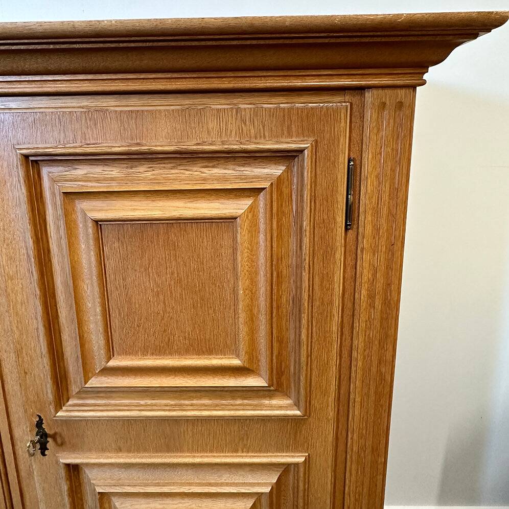 Mid 20th century solid oak brutalist sideboard