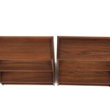 Set of 2 Scandinavian wall-mounted bedside tables, Sweden, 1960