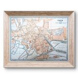 Printed in 1902, map of Caen.