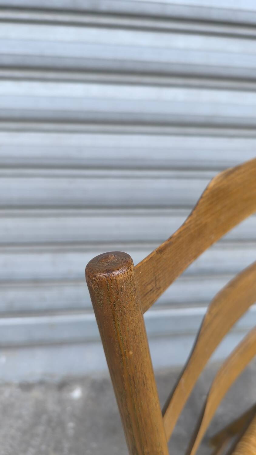 Early 19th century stepped back armchair