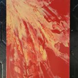 Red and yellow abstract painting