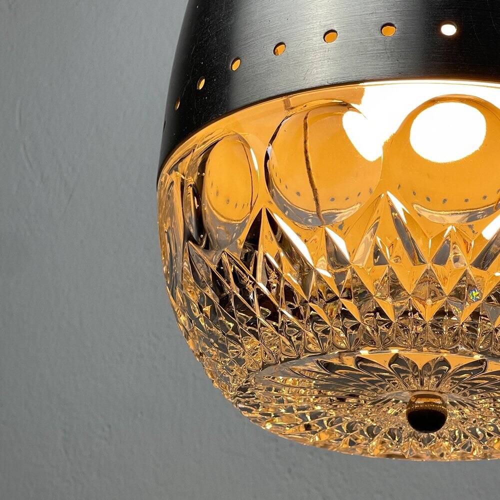 Modern Italian glass pendant from the mid-century, 1960s.