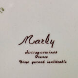 Set of 6 flat plates Sarreguemines