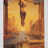 Salvador Dali: Dali's Hand Removing a Golden Fleece - Signed Lithograph