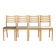 Set of 4 Vintage German Beech Dining Chairs | Newly Upholstered | 1970s
