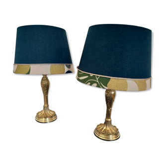 Pair of Art Nouveau style lamps