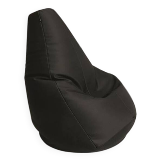 Zanotta Pouf Bag Dark Brown Leather