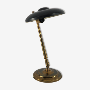 Lumi Milano, Mid-century brass and lacquer two joints table lamp