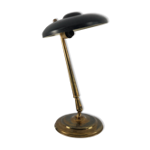 Lumi Milano, Mid-century brass and lacquer two joints table lamp