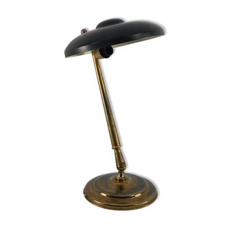 Lumi Milano, Mid-century brass and lacquer two joints table lamp