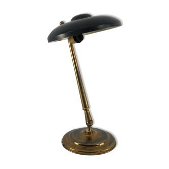 Lampe de table Lumi Milano, en laiton et laque du milieu du siècle
