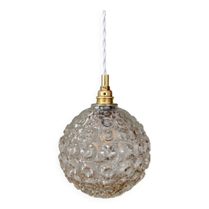 suspension globe vintage - verre