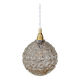 Suspension globe vintage en verre moulé