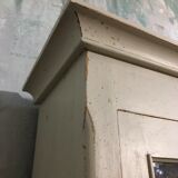 Former window buffet - aged white patina