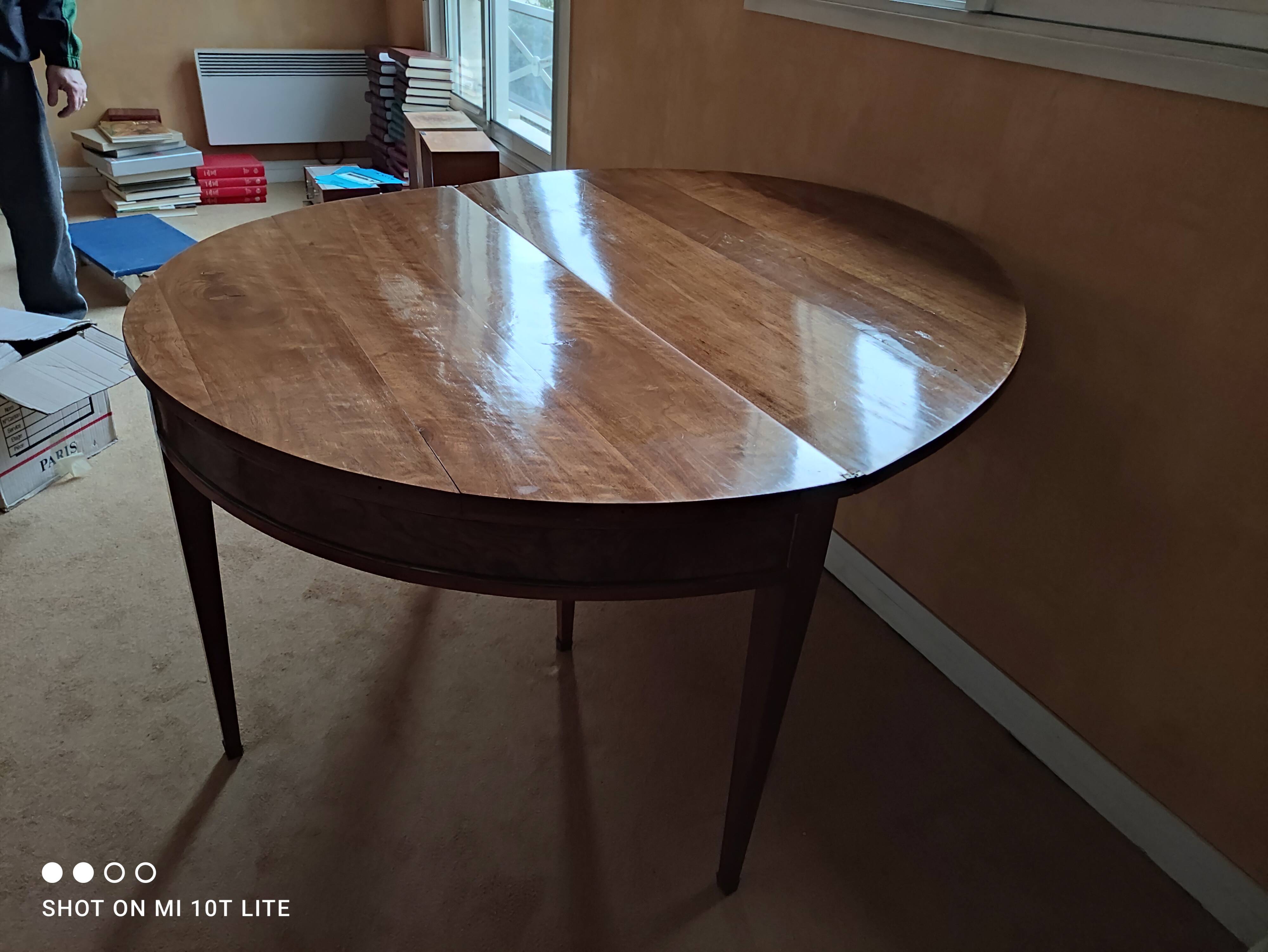 half-moon table