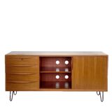 Vintage walnut sideboard by franz ehrlich for veb deutsche werkstätten hellerau