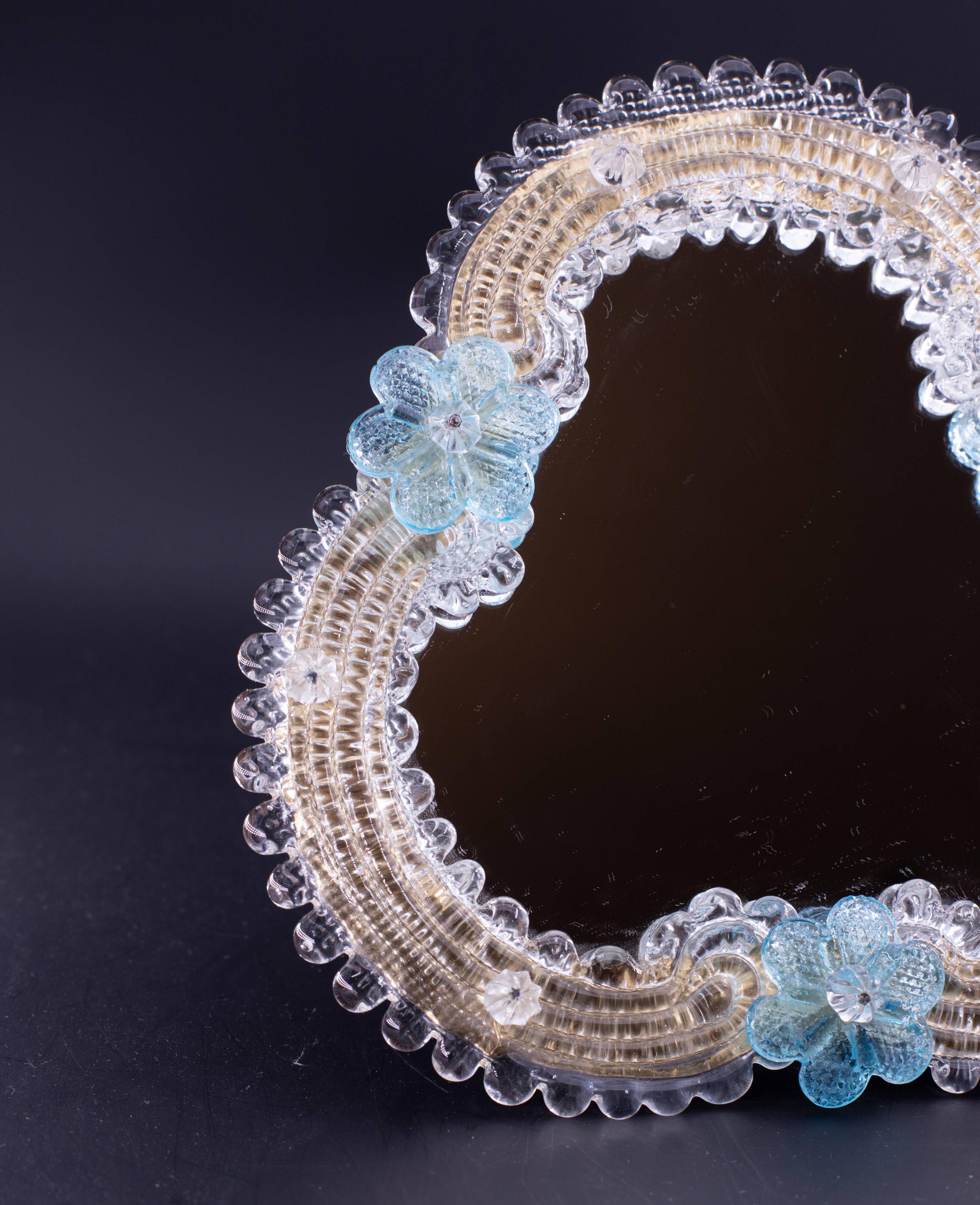 Classic Vintage Venetian Murano Glass Mirror, 1970s