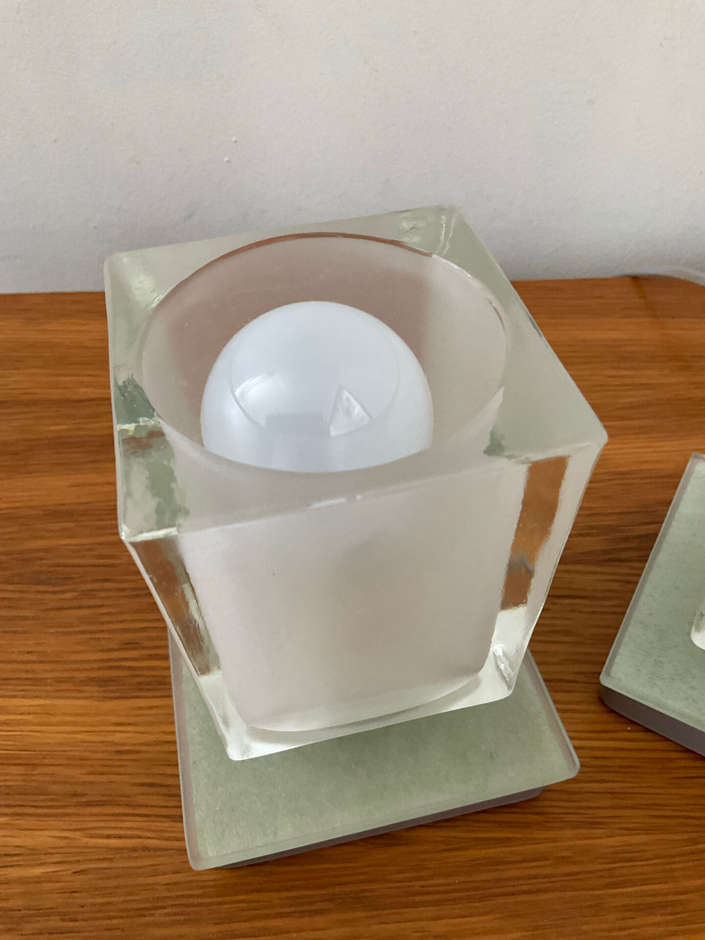 Pair of Ice Cube lamps from the 80s-90s.
