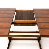 Midcentury rectangular wooden extendible dining table, italy 1960s