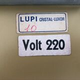 Lupi Cristal Luxor mirror with 2 integrated wall lights and shelf