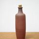 Bouteille en terre cuite vintage, bouteille décorative, poterie