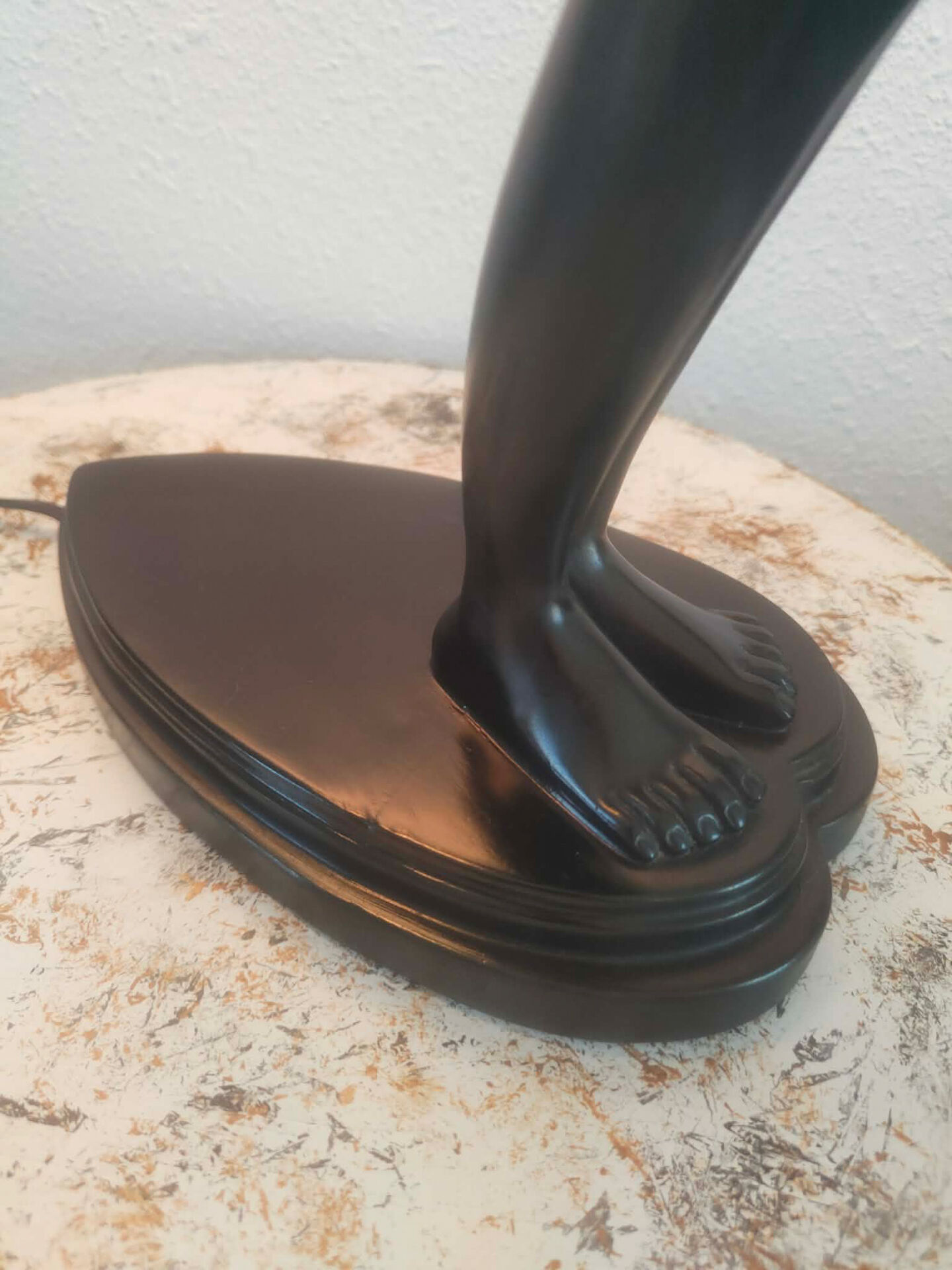 Art Deco woman lamp 72 cm in height