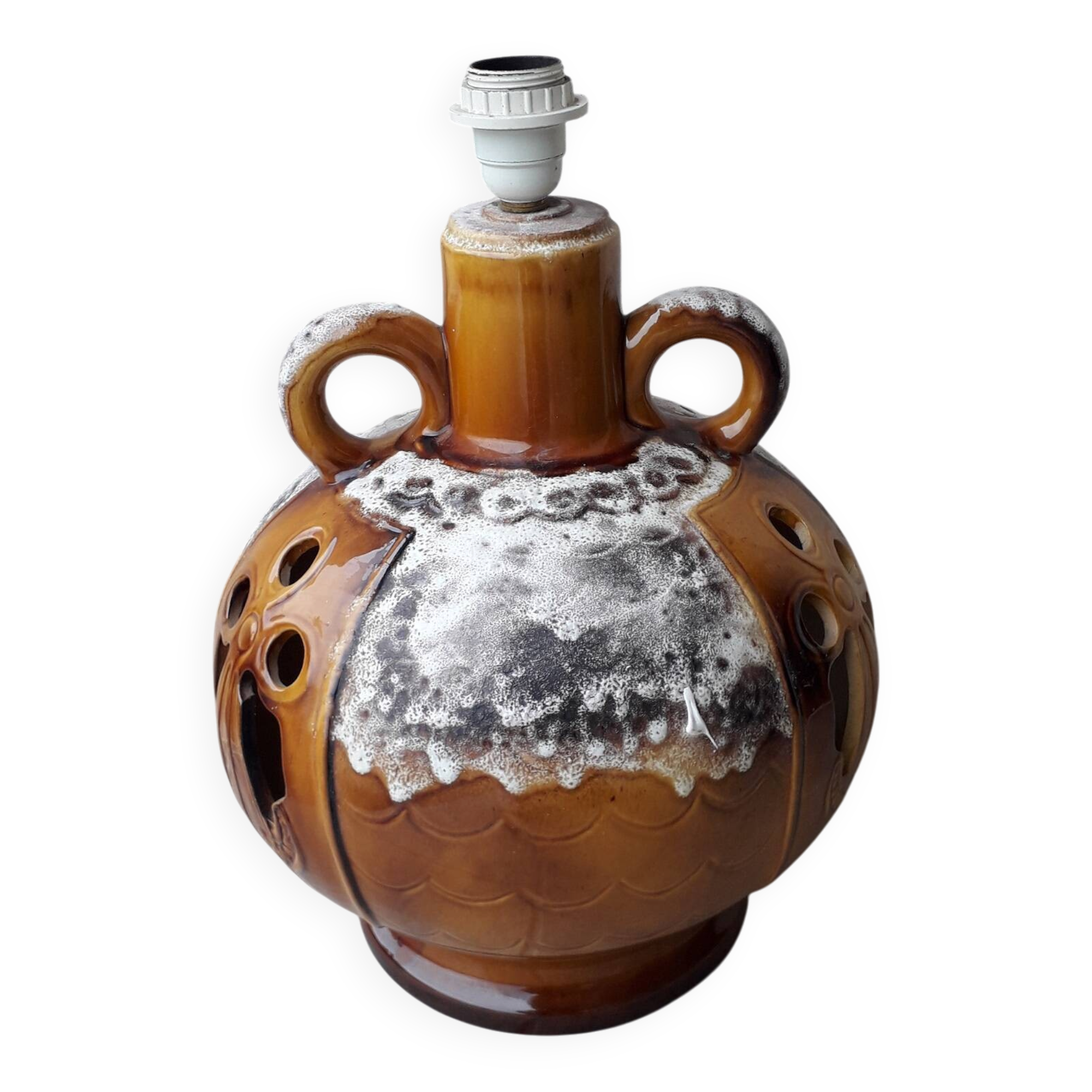 Pied de lampe en céramique