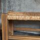 Massive wooden foot resting leg