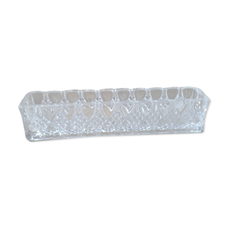 Trinket bowl rectangular crystal