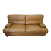 Canapé cuir camel