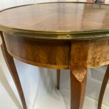 Old pedestal table style Louis XVI marquetry late nineteenth