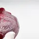 Barovier Toso Murano 1950 Ruby Red Pocket Bowl