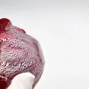 Coupe Vide-Poches Barovier Toso Murano 1950 Rouge Rubis