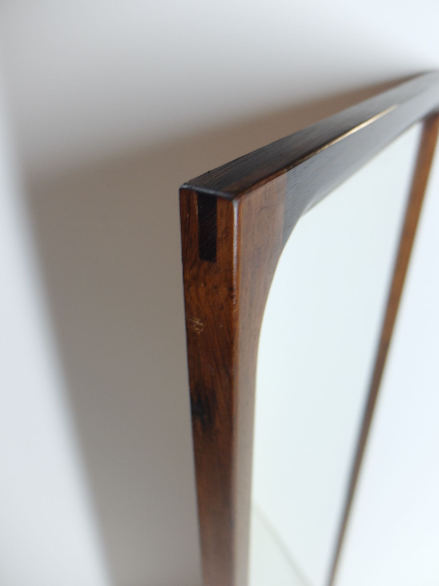 Scandinavian rosewood mirror 1960, Kai Kristiansen for Aksel Kjersgaard