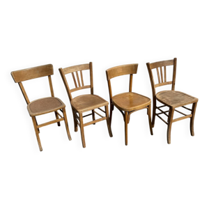 set de 4 chaises bistrot