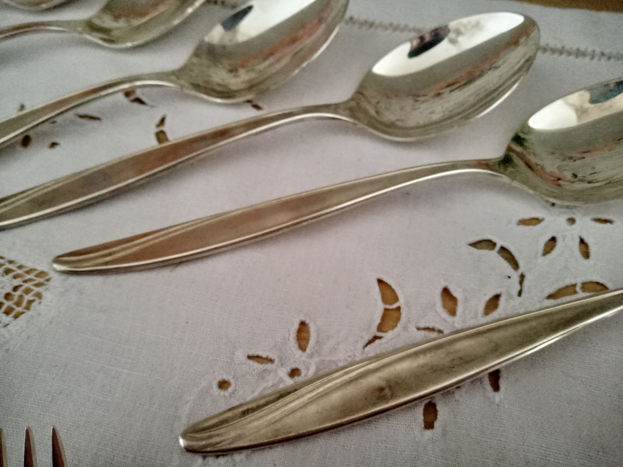 24-piece vintage silver-plated housewife 100 Bader Tafelbestecke Pforzheim