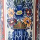 Vintage Belgian Delft Style Table Lamps by Boch with Brass Elements, 1950-1970, New Shades