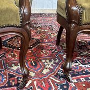 Paire de fauteuils Napoléon III XIXème en acajou