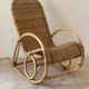 Natural rattan rocking chair.