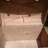 Old brass domed trunk